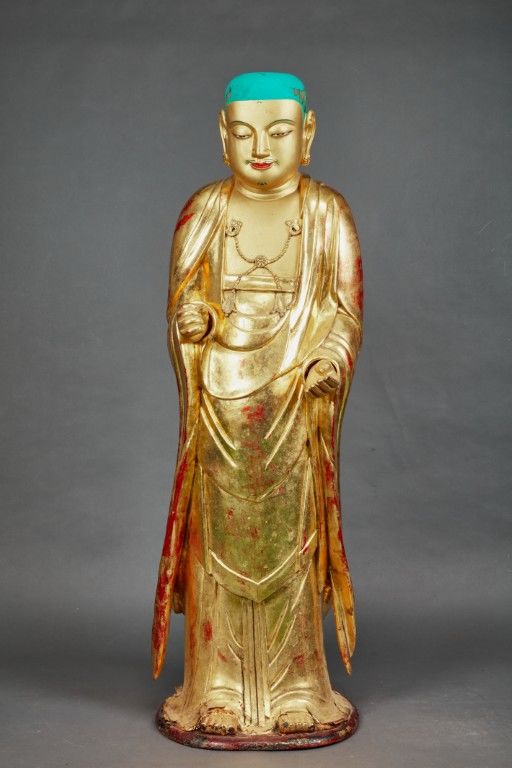 [서울=뉴시스] 보물로 지정 예고된 '완주 위봉사 목조지장보살입상' 모습 (사진=국가유산청 제공) 2026.04.30. photo@newsis.com *재판매 및 DB 금지