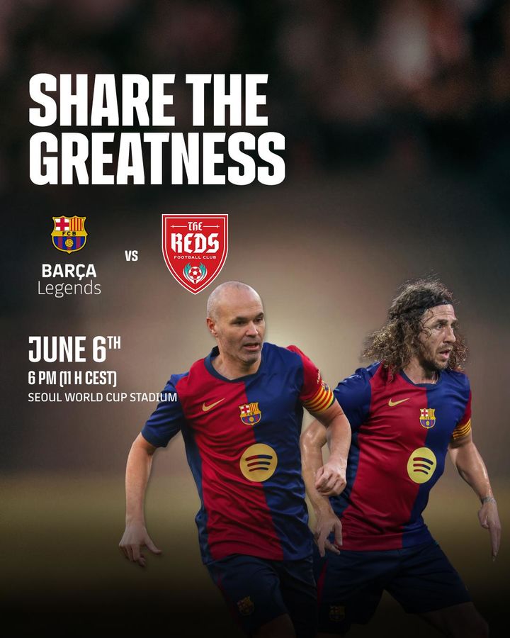 [서울=뉴시스] 스페인 프로축구 프리메라리가 바르셀로나·잉글랜드 프로축구 프리미어리그 리버풀 레전드 매치, 6월6일 오후 6시 서울월드컵경기장서 개최. (사진=올리브크리에이티브 제공) *재판매 및 DB 금지