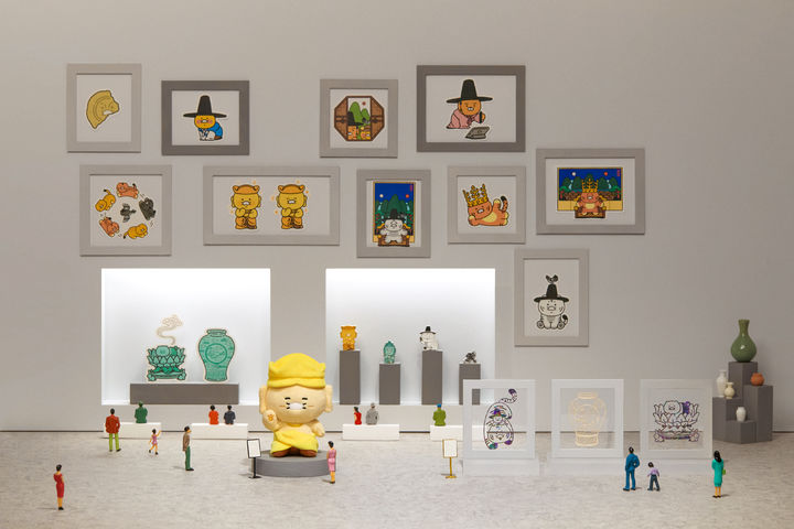 [서울=뉴시스] 뮷즈와 협업한 카카오프렌즈 (사진=국립박물관문화재단 제공) 2026.04.30. photo@newsis.com *재판매 및 DB 금지