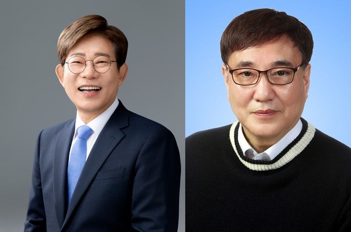 김성근(왼쪽).조동욱 충북교육감 예비후보. *재판매 및 DB 금지