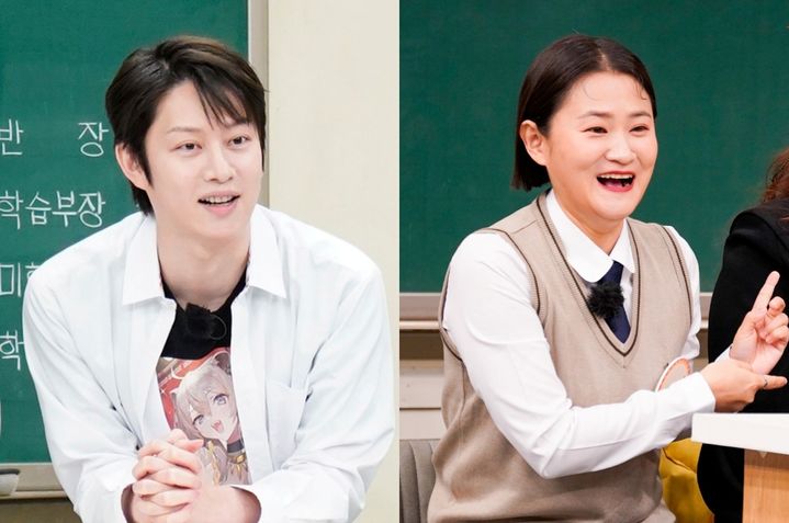 [서울=뉴시스] 그룹 슈퍼주니어 김희철, 코미디언 김신영. (사진=JTBC 제공) 2026.04.30. photo@newsis.com *재판매 및 DB 금지