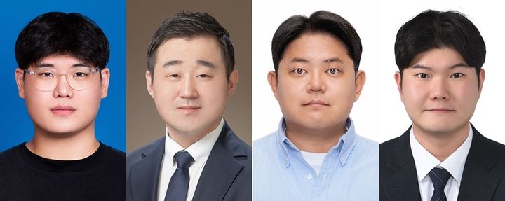 [서울=뉴시스] 2026년 1분기 야구기자상 수상자. 왼쪽부터 김현세 기자, 스포츠서울 김민규·김동영·박연준 기자. (사진=한국야구기자회 제공) 2026.04.30. *재판매 및 DB 금지