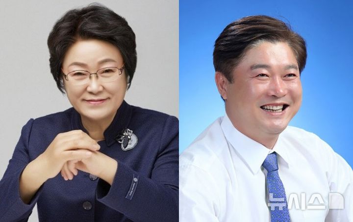 [이천=뉴시스] 사진왼쪽부터 김경희(국민의힘)·성수석(민주당) (사진=뉴시스 DB). photo@newsis.com 