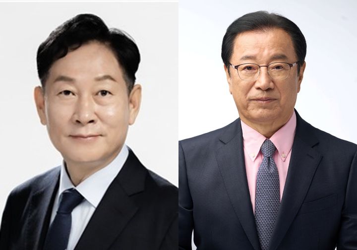 더불어민주당 강병덕 후보와 국민의힘 이현재 후보. *재판매 및 DB 금지