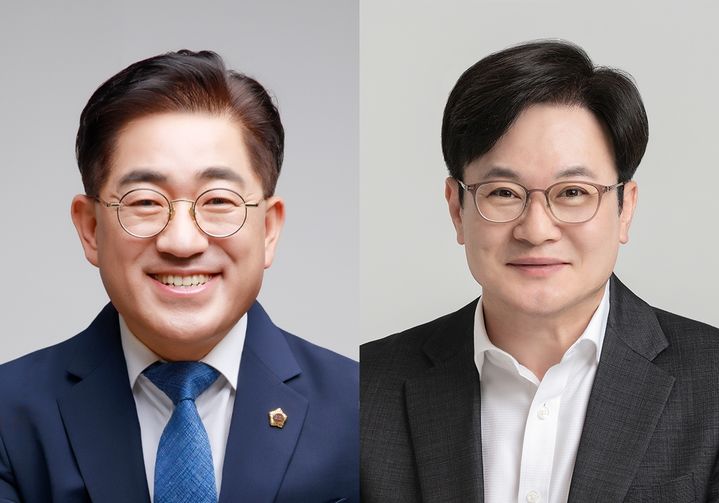 이기형(왼쪽) 더불어민주당 김포시장 후보와 김병수(오른쪽) 국민의힘 김포시장 후보. *재판매 및 DB 금지