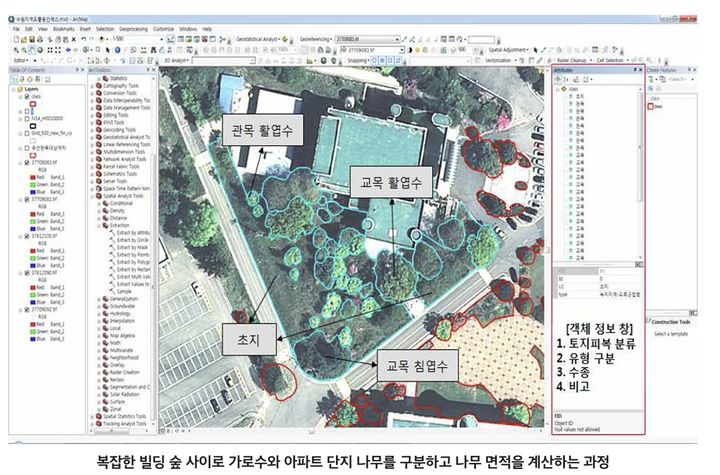 [서울=뉴시스]전국을 30만 칸으로 나눠 도시 나무를 찾아내는 과정 (자료=토지주택연구원 보고서) 2026. 5. 1. *재판매 및 DB 금지
