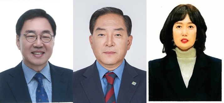 왼쪽부터 김철수,이병선,염하나 속초시장 후보.(사진=선관위 제공) *재판매 및 DB 금지