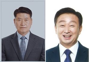 왼쪽부터 함명준, 박효동 고성군수 후보.(사진=선관위 제공) *재판매 및 DB 금지