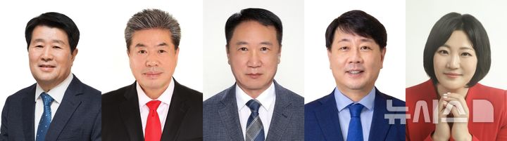 [인천=뉴시스] 6·3지방선거 인천 계양구청장 선거에 출마하는 더불어민주당 박형우 후보(왼쪽부터), 국민의힘 이병택 후보, 조국혁신당 전영성 후보와 부평구청장 선거에 출마하는 민주당 차준택 후보, 국힘 이단비 후보. (사진=중앙선거관리위원회 제공) 2026.05.01. photo@newsis.com