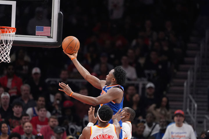 [애틀랜타=AP/뉴시스] 미국프로농구(NBA) 뉴욕 닉스의 OG 아누노비. 2026.04.30.