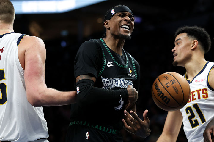 [미니애폴리스=AP/뉴시스] 미국프로농구(NBA) 미네소타 팀버울브스의 제이든 맥대니얼스. 2026.04.30.