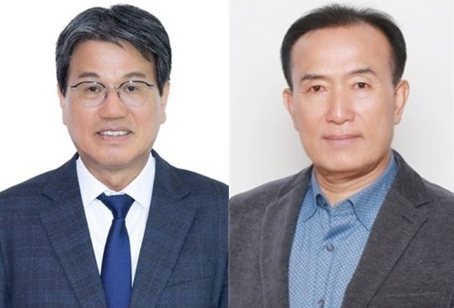 [청양=뉴시스] (왼쪽부터) 6·3지방선거 충남 청양군수 선거에 출마한 더불어민주당 김돈곤, 국민의힘 김홍열 후보. (사진= 중앙선거관리위원회 제공) *재판매 및 DB 금지