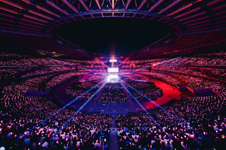 [도쿄=뉴시스] 트와이스 일본 도쿄 국립경기장 공연 모습. (사진 = JYP엔터테인먼트 제공) 2026.04.28. photo@newsis.com *재판매 및 DB 금지