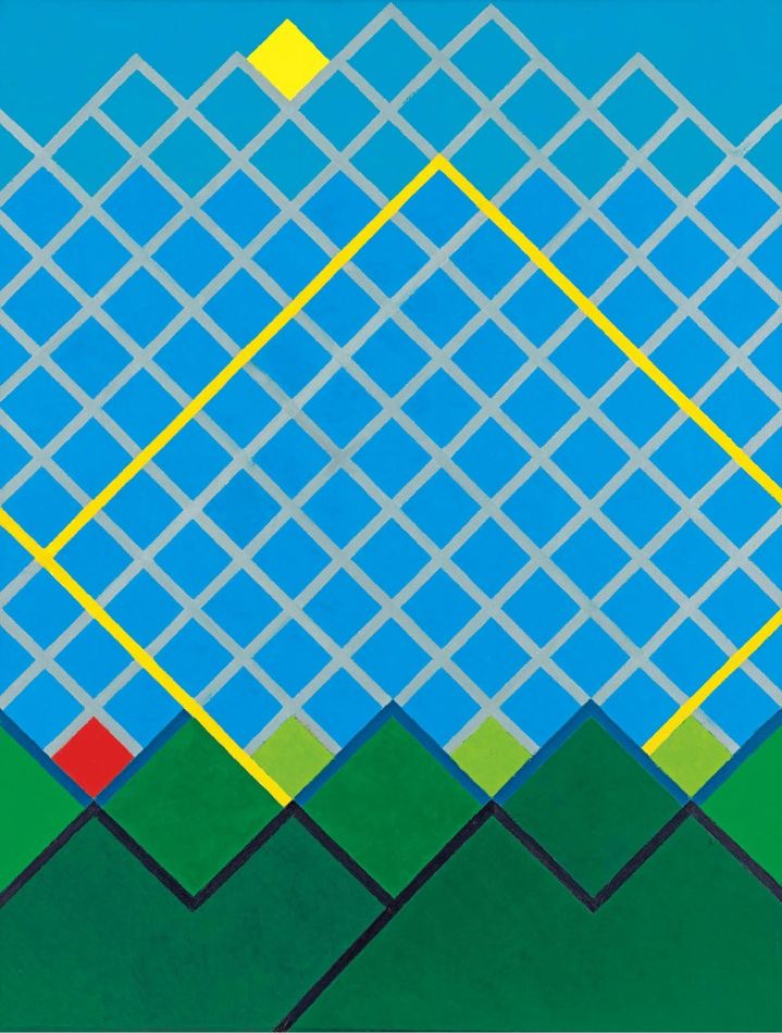 유영국, '작품(Work·1999)'. 캔버스에 유채 , 105×105cm. 유영국미술문화재단 *재판매 및 DB 금지