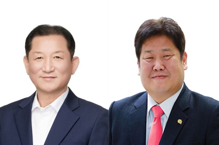 [평창=뉴시스] 왼쪽부터 김동구, 이상호 태백시장 후보. (사진=뉴시스 DB). photo@newsis.com *재판매 및 DB 금지