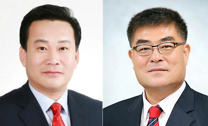 [평창=뉴시스] 왼쪽부터 이정훈, 박상수 삼척시장 후보. (사진=뉴시스 DB). photo@newsis.com *재판매 및 DB 금지
