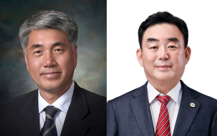 [평창=뉴시스] 왼쪽부터 최승준, 최철규 정선군수 후보. (사진=뉴시스 DB). photo@newsis.com *재판매 및 DB 금지