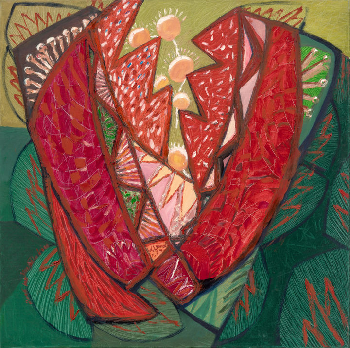 김윤신 〈내 영혼의 노래 2006-108〉 2006 Oil on canvas 90 x 90 cm Courtesy of the artist and Kukje Gallery 사진: 안천호 이미지 제공: 국제갤러리 *재판매 및 DB 금지
