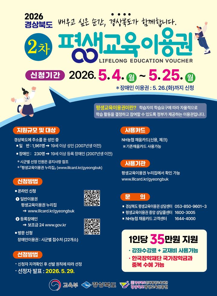 경산시, 평생교육이용권 신청자 접수 (사진=경산시 제공) *재판매 및 DB 금지