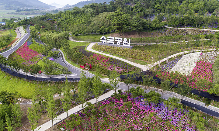 전남 신안군 도초면 지남리 ‘수국정원’. (사진=전남 신안군) *재판매 및 DB 금지