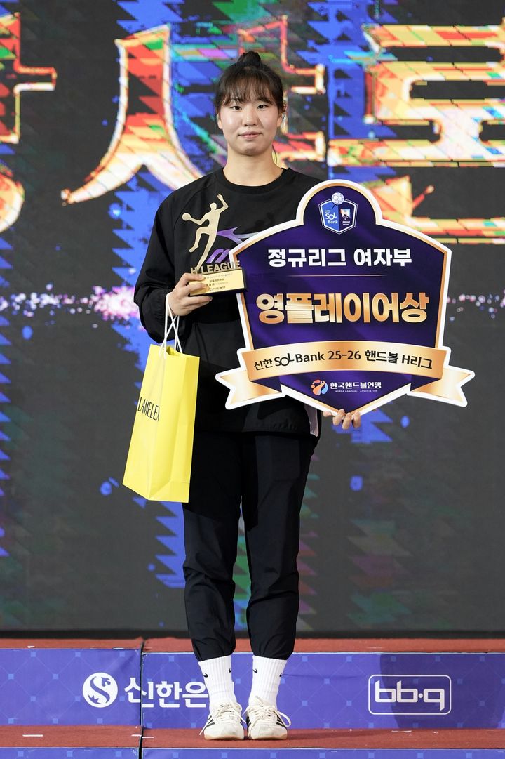 [서울=뉴시스] 핸드볼 여자부 인천광역시청의 강샤론. (사진=한국핸드볼연맹 제공) 2026.05.05. photo@newsis.com *재판매 및 DB 금지