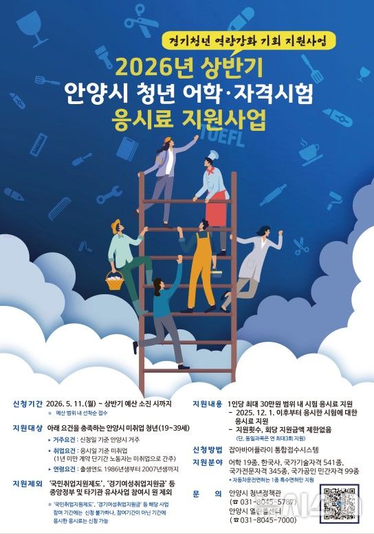 [안양=뉴시스] 2026 경기청년 역량강화 기회 지원사업 안내 포스터. (포스터=안양시 제공).2026.05.06. photo@newsis.com