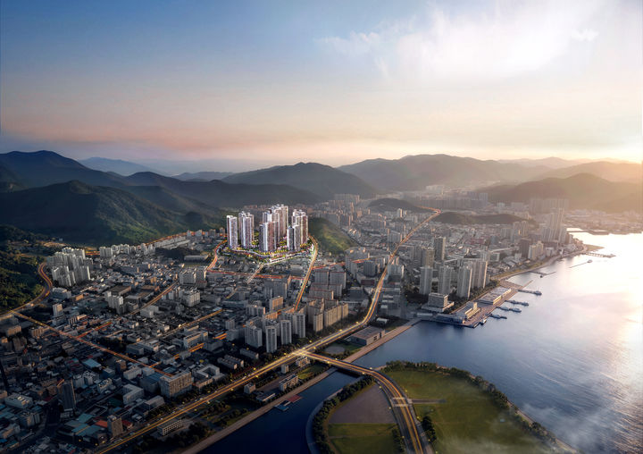 [창원=뉴시스] 강경국 기자 = 태영건설이 경남 창원시 마산합포구 자산동 일원에 공급하는 '메트로시티 자산 데시앙' 조감도. (사진=태영건설 제공). 2026.05.06. photo@newsis.com *재판매 및 DB 금지