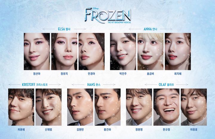 뮤지컬 '겨울왕국' 출연진. (에스앤코 제공) *재판매 및 DB 금지