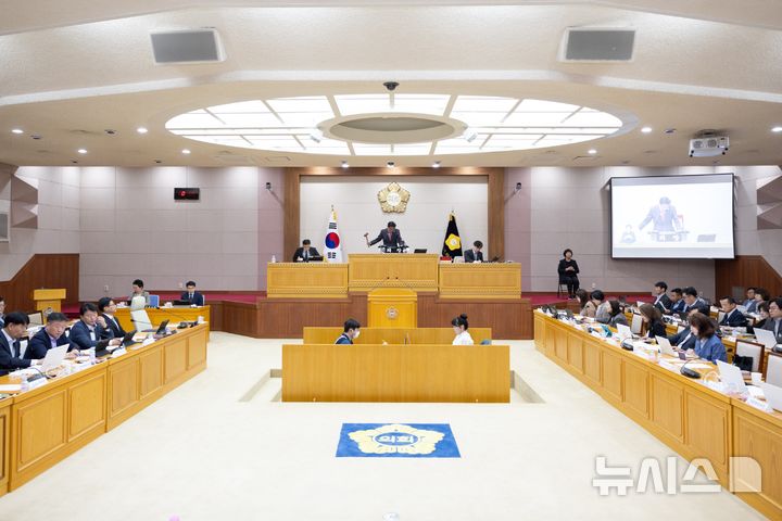 [양주=뉴시스] 제388회 임시회 제1차 본회의 본회의장 전경. (사진=양주시의회 제공) 2026.05.07. photo@newsis.com