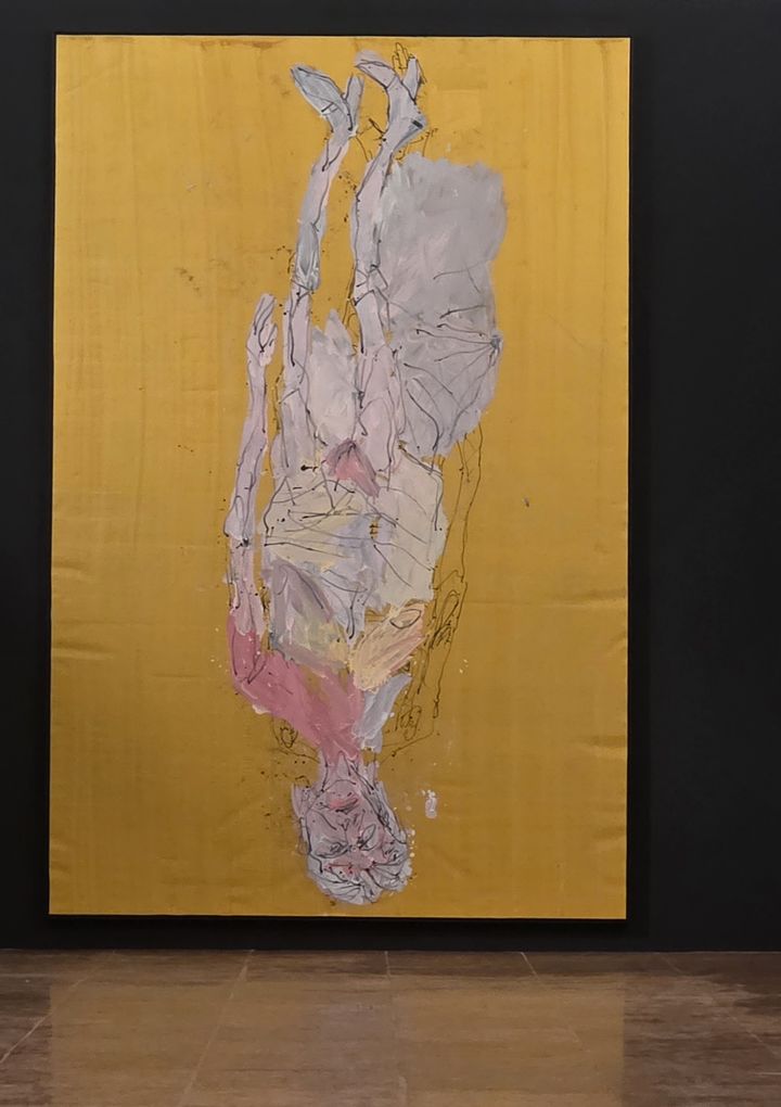 독일 화가 바젤리츠가 자신의 부인의 누드를 금빛 화면에 그린 작품. *재판매 및 DB 금지