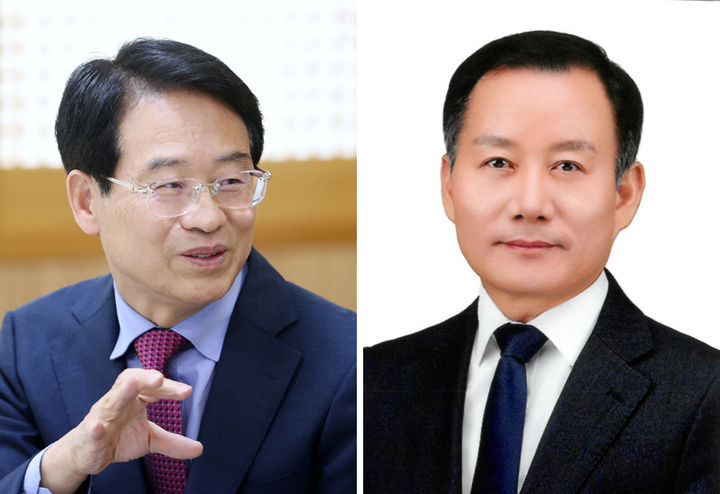 [광주=뉴시스] 강진원 강진군수 예비후보(왼쪽), 김태성 신안군수 예비후보. photo@newsis.com *재판매 및 DB 금지