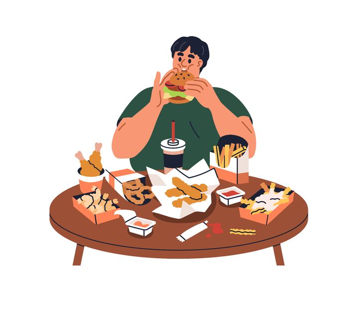[서울=뉴시스] 지난 8일 한 인터넷 커뮤니티에 '식탐 많은 남자와 이혼 결심'이라는 제목의 글이 올라왔다. 작성자 A씨는 "식탐은 절대 안 고쳐진다. 두드려 패고, 회유하고, 울면서 애원해도 안 바뀐다"고 하소연했다. (사진=유토이미지)