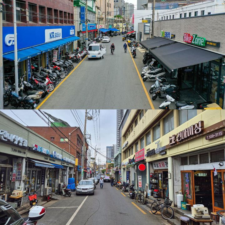 [대구=뉴시스] 대구 중구는 인교동 오토바이골목과 대신동 미싱골목 일대의 경관을 개선하고 지역 상권을 활성화하기 위한 ‘간판개선사업’을 마무리했다. (사진=대구 중구 제공) 2026.05.11. photo@newsis.com *재판매 및 DB 금지