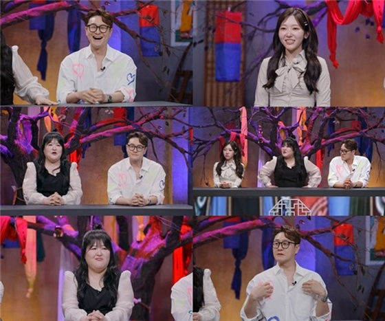 [서울=뉴시스] 11일 오후 10시 30분 방송되는 SBS Plus 예능 프로그램 '신빨토크쇼 귀묘한 이야기2' 19회에는 김원효와 가수 길려원이 출연해 '도리'를 주제로 대화를 나눈다. (사진=SBS Plus) 2026.05.11. photo@newsis.com *재판매 및 DB 금지