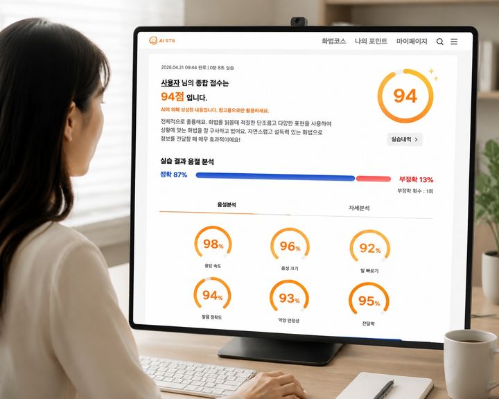 [서울=뉴시스] 설계사가 한화생명 'AI STS'를 활용해 화법을 추천받고 있다. (사진=한화생명 제공) 2026.05.11. photo@newsis.com *재판매 및 DB 금지