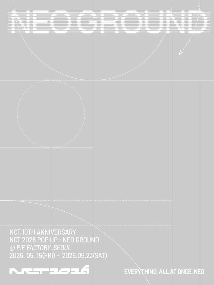 [서울=뉴시스] NCT 10주년 기념 팝업 'NEO GROUND' 포스터. (사진 = SM엔터테인먼트 제공) 2026.05.11. photo@newsis.com *재판매 및 DB 금지