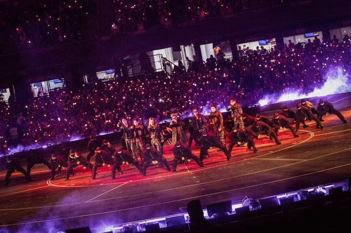 [서울=뉴시스] 방탄소년단 멕시코 시티 공연. (사진 = 빅히트 뮤직(하이브) 제공) 2026.05.12. photo@newsis.com *재판매 및 DB 금지
