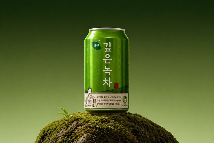 [서울=뉴시스] 일화가 2017년 '대한민국 최고농업기술명인' 최영기 명인과 협업한 신제품 '명인깊은녹차' 340㎖ 캔을 출시한다.(사진=일화 제공) *재판매 및 DB 금지