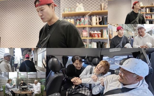 [서울=뉴시스] 12일 오후 8시 40분 방송되는 SBS Plus 예능 프로그램 '상남자의 여행법 in 규슈' 시즌1 최종회에서는 김종국, 추성훈, 대성의 일본 여행 마지막 이야기가 그려진다. (사진=SBS Plus) 2026.05.12. photo@newsis.com  *재판매 및 DB 금지