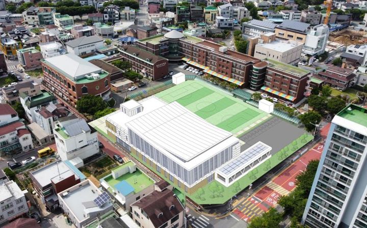 [대전=뉴시스]계룡시 엄사초 학교복합시설 조감도. 2026. 05. 12 photo@newsis.com *재판매 및 DB 금지