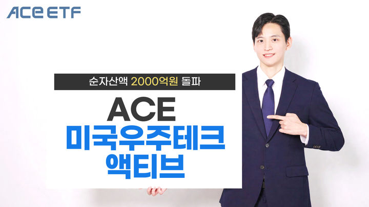 한투운용 "ACE 미국우주테크액티브 순자산액 2000억 넘어"