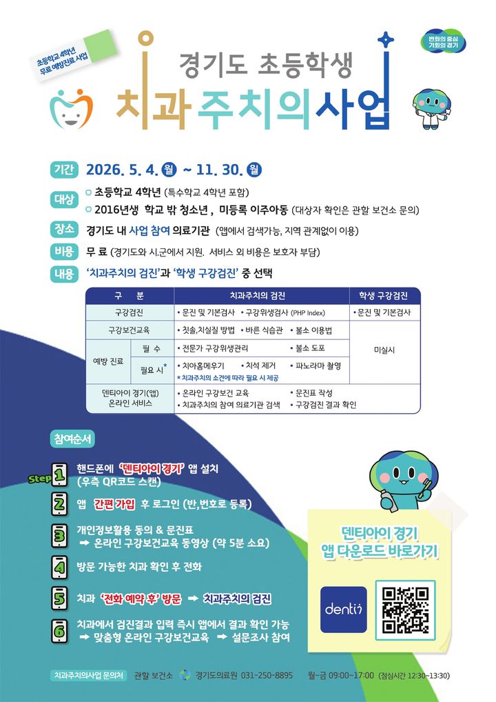 [광명=뉴시스] 경기도 초등학생 치과주치의사업 디지털 홍보자료. (사진=광명시 제공) 2026.05.13. photo@newsis.com *재판매 및 DB 금지