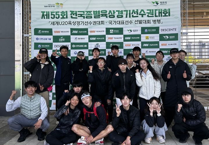 [구미=뉴시스] 경운대 육상부. (사진=경운대 제공) 2026.05.13 photo@newsis.com *재판매 및 DB 금지