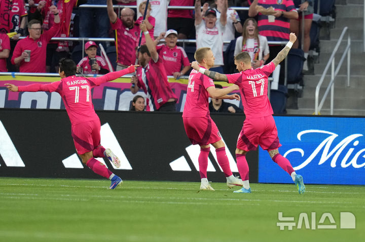[세인트루이스=AP/뉴시스] 미국 프로축구 메이저리그사커(MLS) 세인트루이스의 정상빈. 2026.05.13.