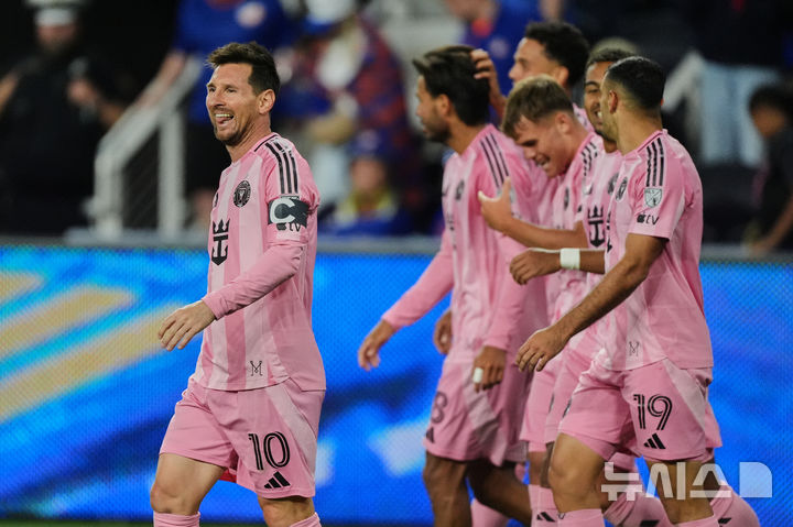 [신시내티=AP/뉴시스] 미국 프로축구 메이저리그사커(MLS) 인터 마이애미의 리오넬 메시. 2026.05.13.