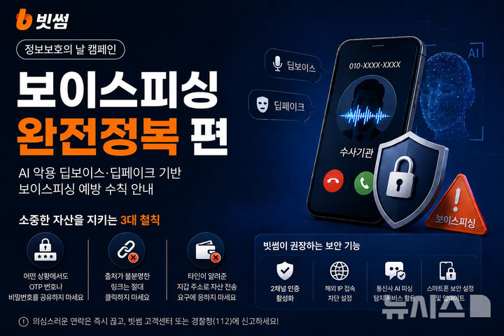 AI로 정교해진 보이스피싱…빗썸, 예방수칙 안내