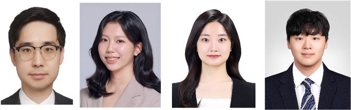[서울=뉴시스] (왼쪽부터) 경희대 의과대학 연동건 교수, 최유진 학생, 김현지 연구원, 박재유 책임연구원. (사진=경희대 제공) 2026.05.14. photo@newsis.com *재판매 및 DB 금지