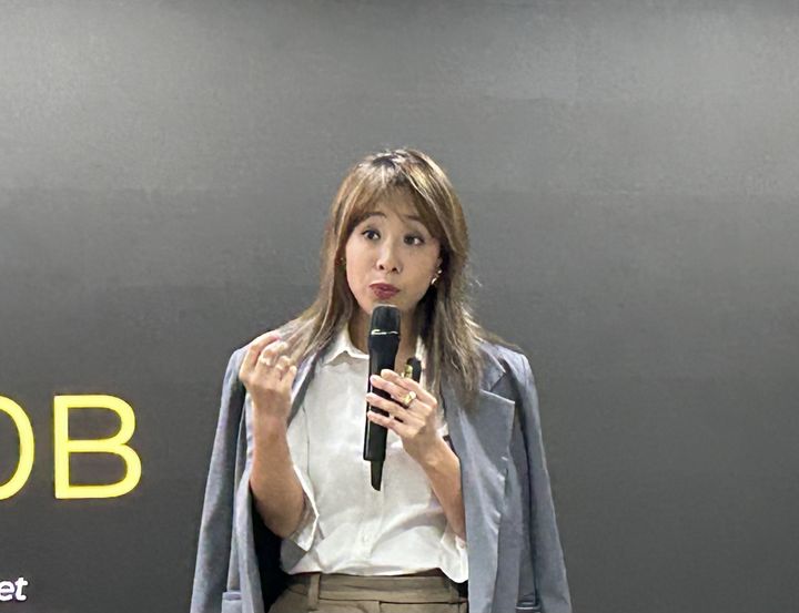 캐서린 첸 바이낸스 기관 부문 총괄이 14일 서울 강남구 모처에서 열린 국내 언론 대상 스터디에서 발표하고 있다.(사진=송혜리 기자) *재판매 및 DB 금지
