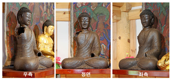 [임실=뉴시스] 국가문화유산 '보물'에 지정·예고된 '임실 진구사지 철조여래좌상'. (사진=임실군 제공) 2026.05.14. photo@newsis.com&nbsp; *재판매 및 DB 금지
