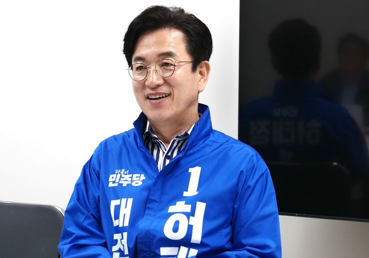 [대전=뉴시스] 조명휘 기자 = 허태정 더불어민주당 6·3지방선거 대전시장 후보가 뉴시스와 인터뷰를 하고 있다. 2026.05.15. joemedia@newsis.com *재판매 및 DB 금지